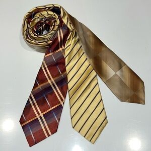 Kenneth Cole 100% Silk Tie set of 3